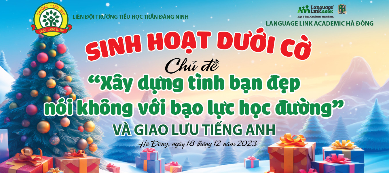 Sinh hoạt dưới cờ với chủ đề  "Xây dựng tình bạn đẹp, nói không với bạo lực học đường"